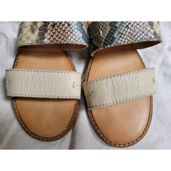Frye And Co. Evie Sandal In‎ Snake Multi Size 7 M Excellent  Condition - Picture 8 of 9